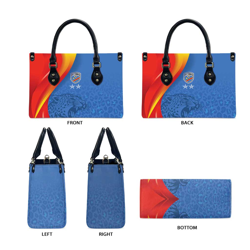 DR Congo Football 2026 Les Leopards Leather Bag Glory Upon Glory - Wonder Print Shop