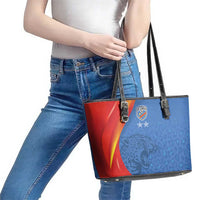 DR Congo Football 2026 Les Leopards Leather Tote Bag Glory Upon Glory - Wonder Print Shop