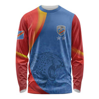 DR Congo Football 2026 Les Leopards Custom Long Sleeve Shirt Glory Upon Glory - Wonder Print Shop