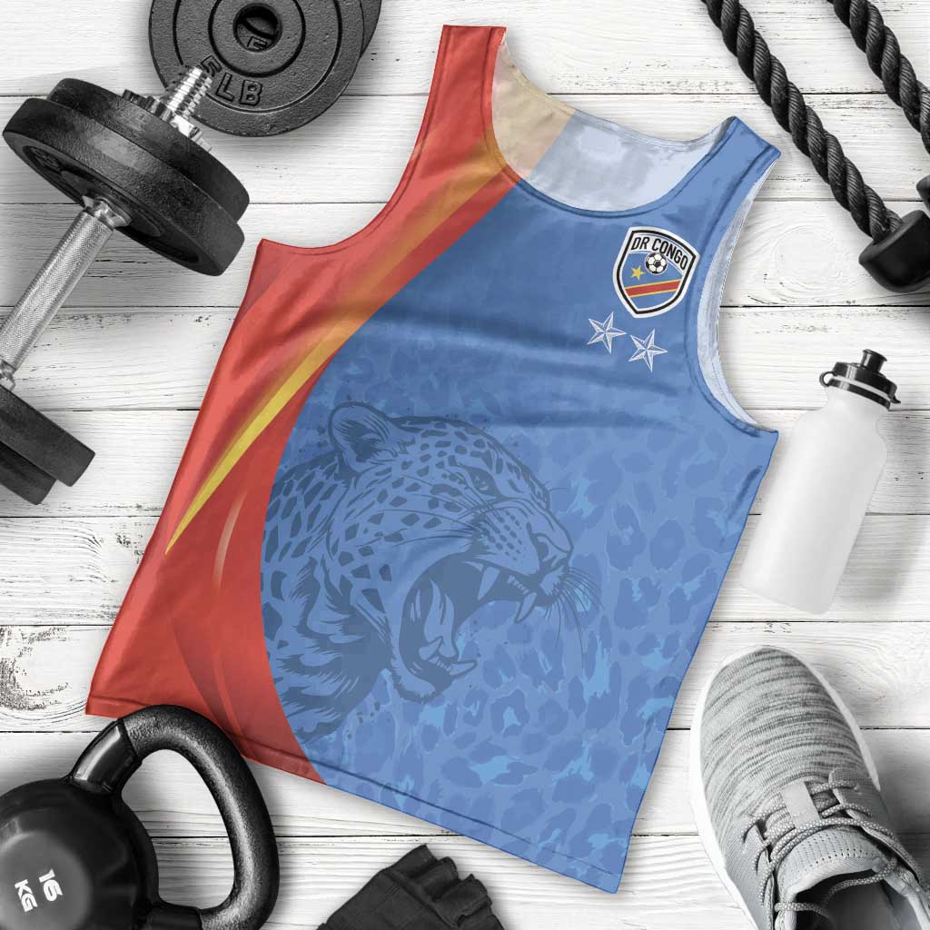 DR Congo Football 2026 Les Leopards Custom Men Tank Top Glory Upon Glory - Wonder Print Shop