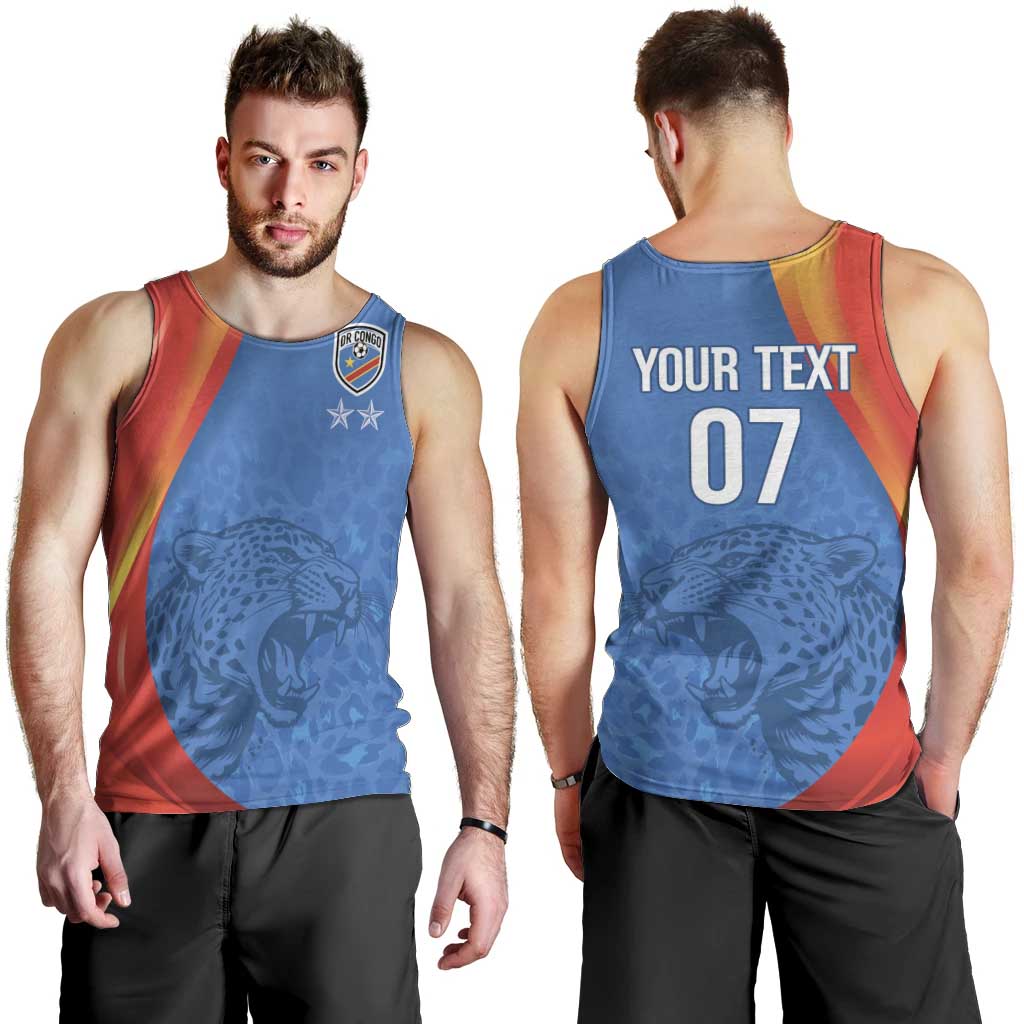 DR Congo Football 2026 Les Leopards Custom Men Tank Top Glory Upon Glory - Wonder Print Shop