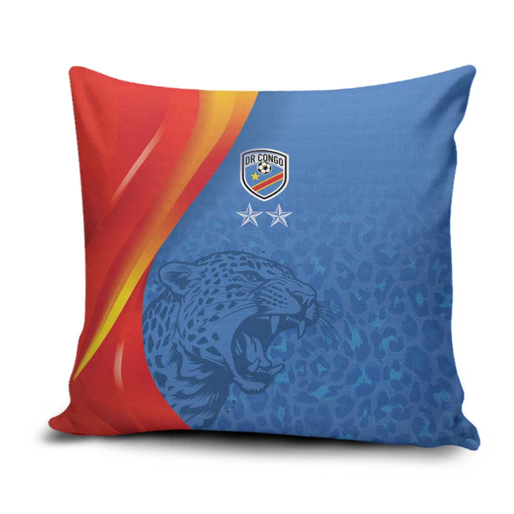 DR Congo Football 2026 Les Leopards Pillow Cover Glory Upon Glory - Wonder Print Shop