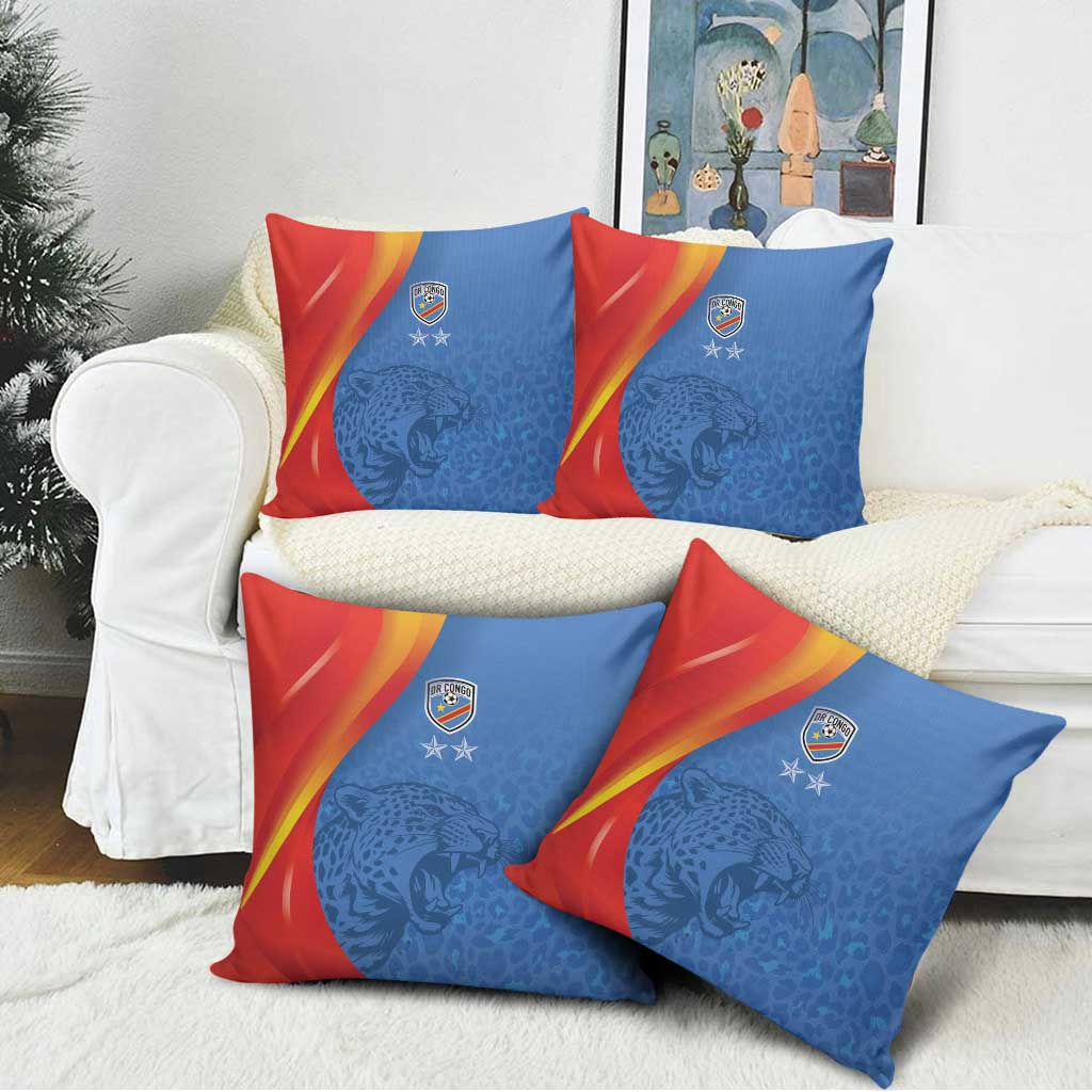 DR Congo Football 2026 Les Leopards Pillow Cover Glory Upon Glory - Wonder Print Shop