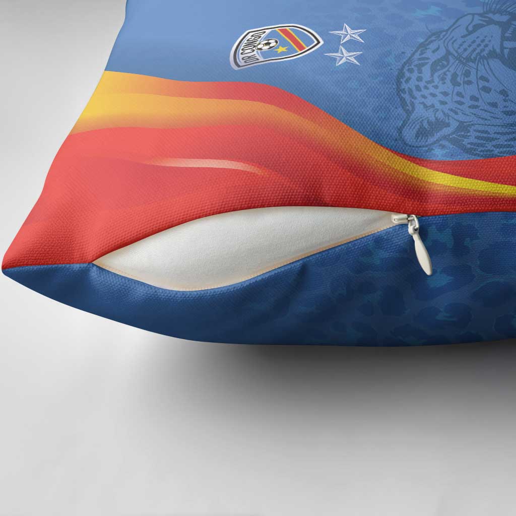DR Congo Football 2026 Les Leopards Pillow Cover Glory Upon Glory - Wonder Print Shop