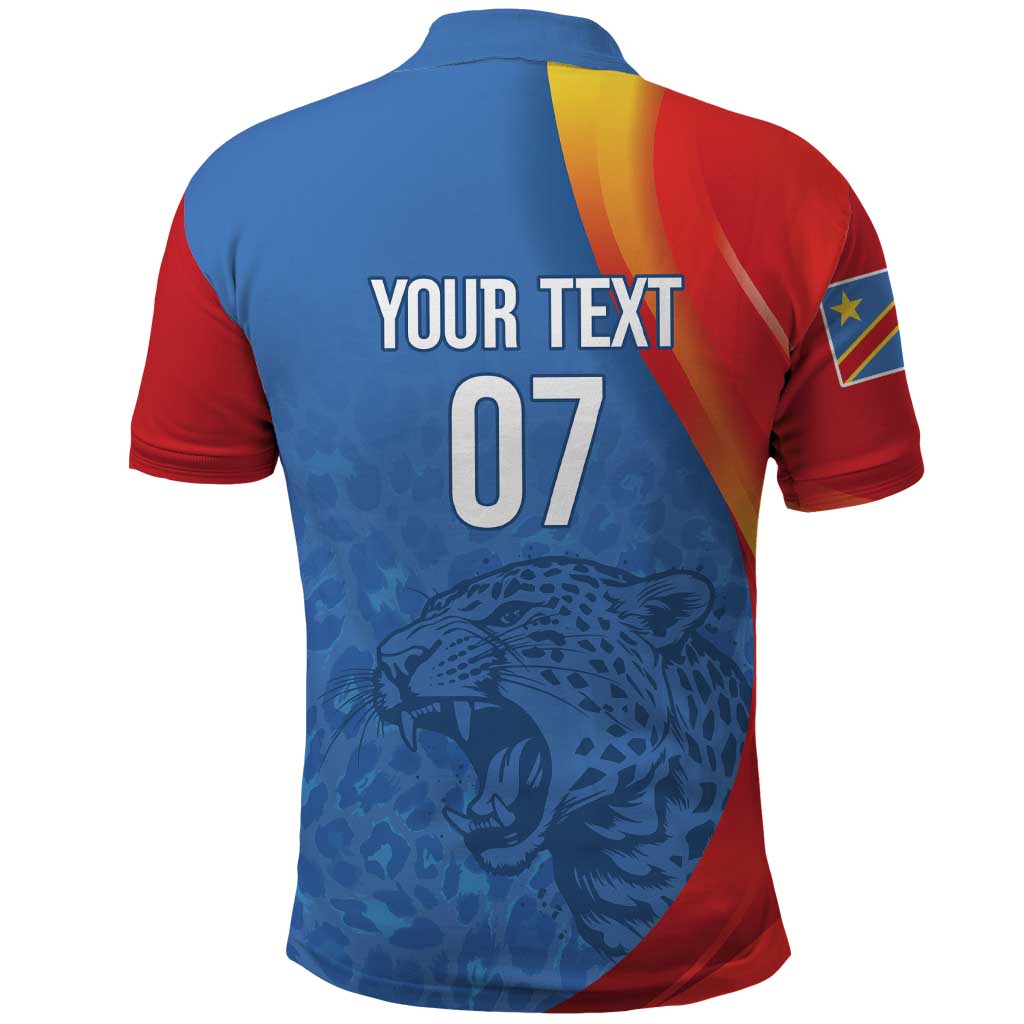 DR Congo Football 2026 Les Leopards Custom Polo Shirt Glory Upon Glory - Wonder Print Shop