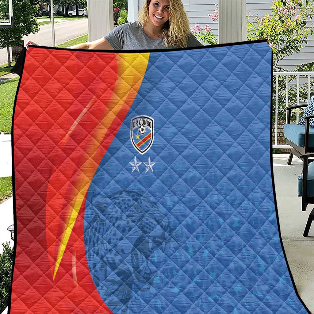 DR Congo Football 2026 Les Leopards Quilt Glory Upon Glory - Wonder Print Shop