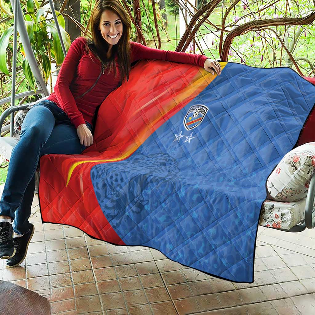 DR Congo Football 2026 Les Leopards Quilt Glory Upon Glory - Wonder Print Shop