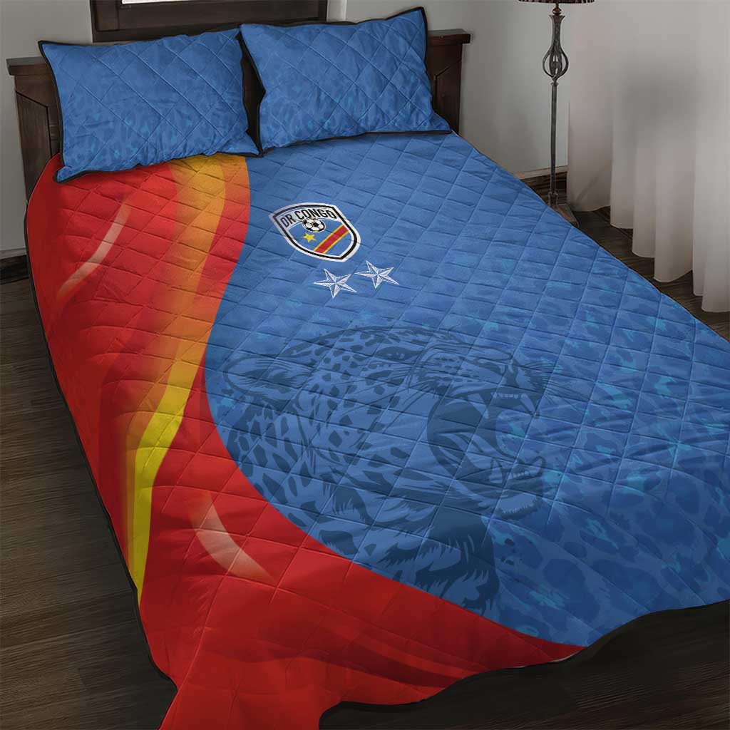 DR Congo Football 2026 Les Leopards Quilt Bed Set Glory Upon Glory - Wonder Print Shop