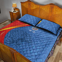 DR Congo Football 2026 Les Leopards Quilt Bed Set Glory Upon Glory - Wonder Print Shop