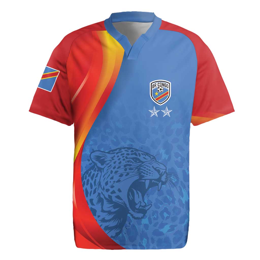 DR Congo Football 2026 Les Leopards Custom Rugby Jersey Glory Upon Glory - Wonder Print Shop
