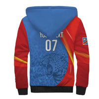 DR Congo Football 2026 Les Leopards Custom Sherpa Hoodie Glory Upon Glory - Wonder Print Shop