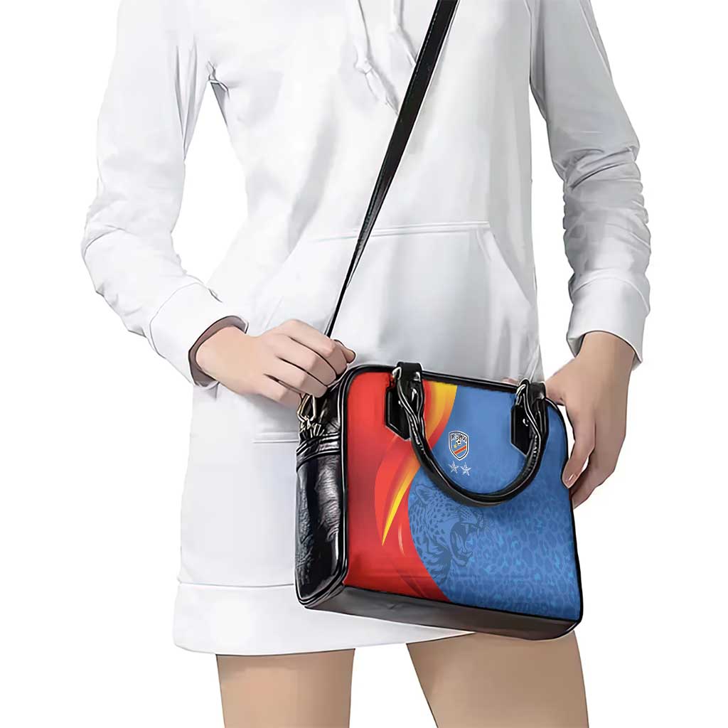 DR Congo Football 2026 Les Leopards Shoulder Handbag Glory Upon Glory - Wonder Print Shop