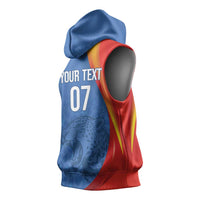 DR Congo Football 2026 Les Leopards Custom Sleeveless Hoodie Glory Upon Glory - Wonder Print Shop