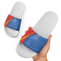 DR Congo Football 2026 Les Leopards Slide Sandals Glory Upon Glory - Wonder Print Shop
