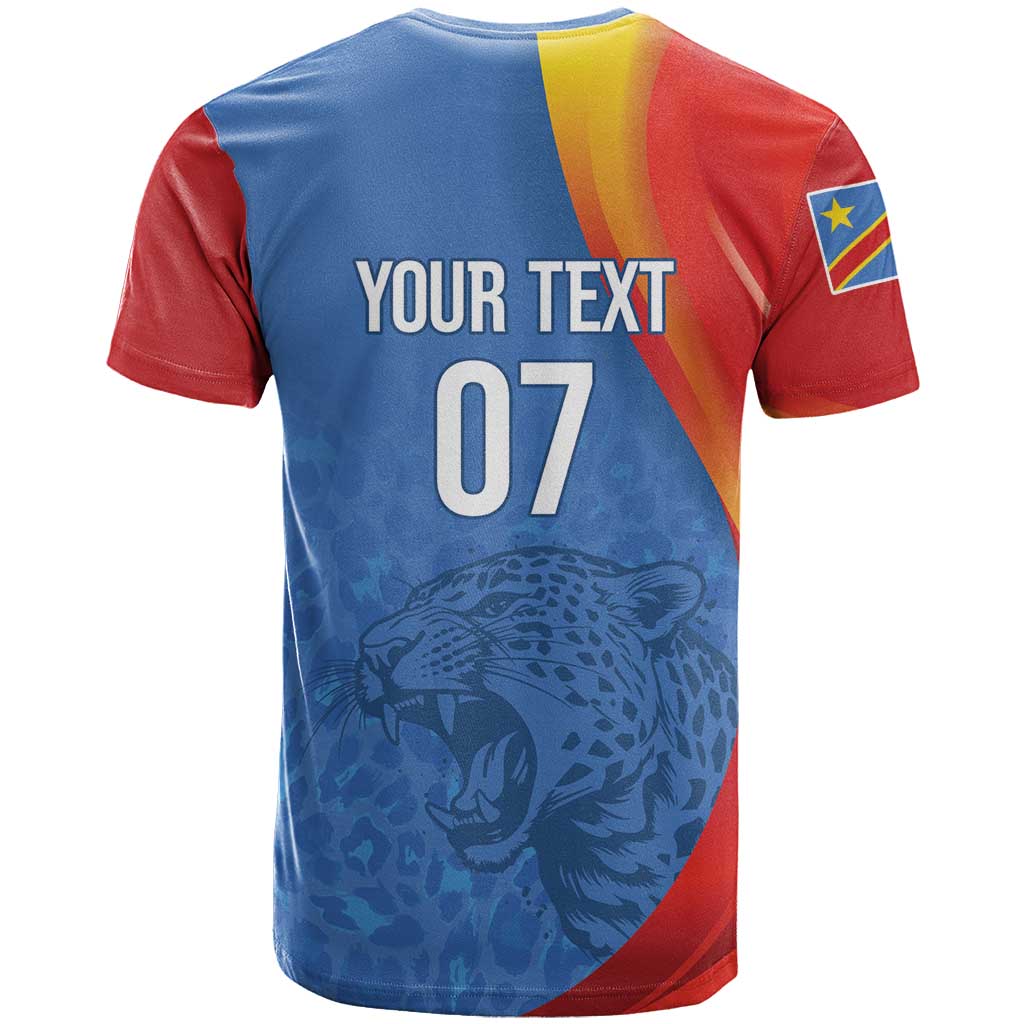 DR Congo Football 2026 Les Leopards Custom T Shirt Glory Upon Glory - Wonder Print Shop