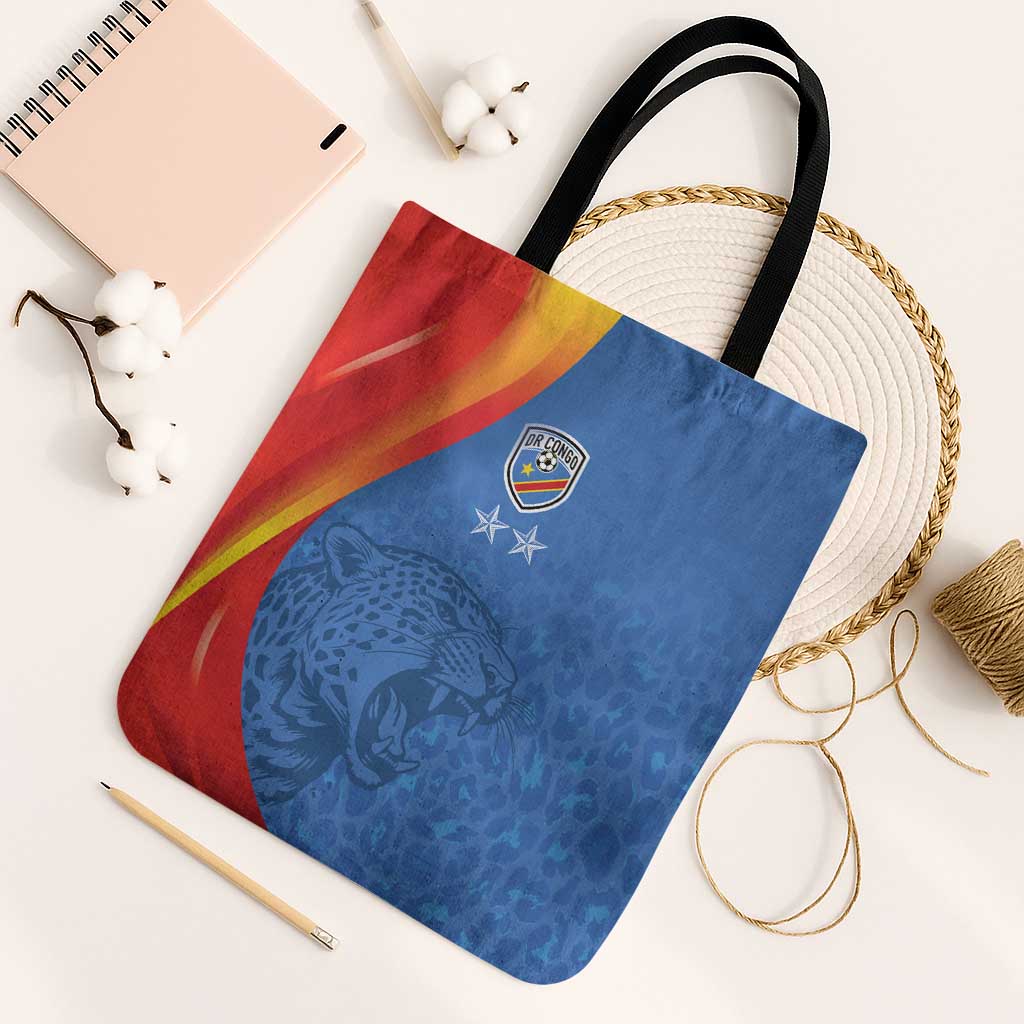 DR Congo Football 2026 Les Leopards Tote Bag Glory Upon Glory - Wonder Print Shop