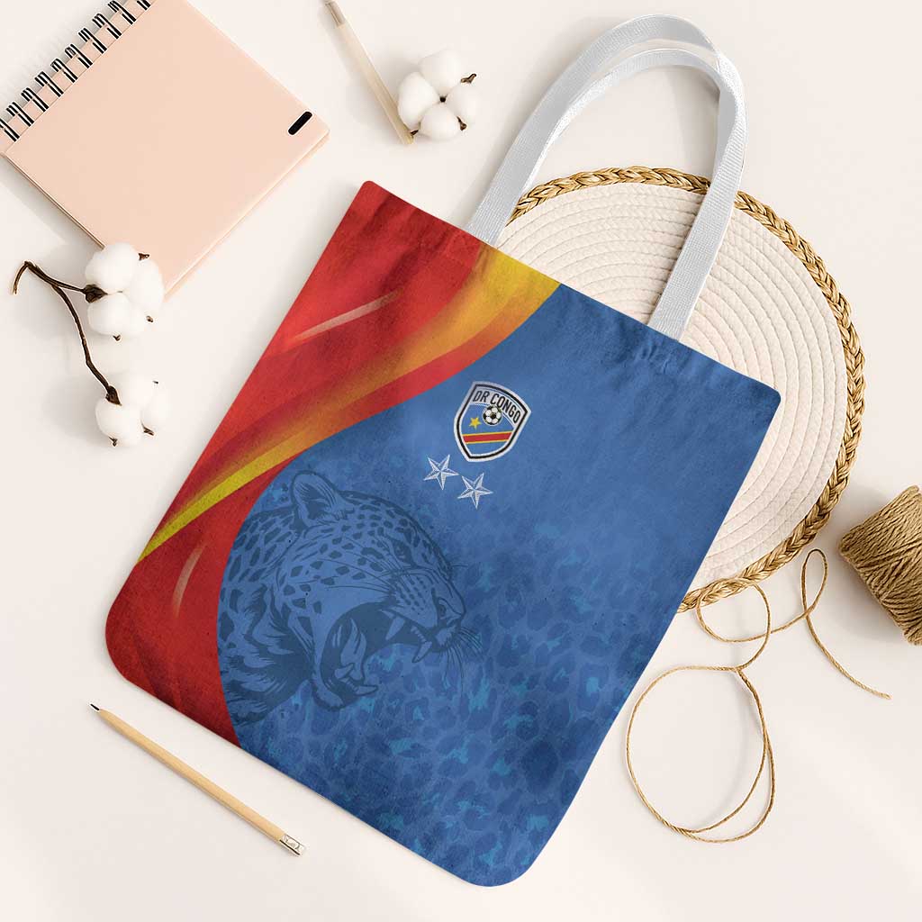 DR Congo Football 2026 Les Leopards Tote Bag Glory Upon Glory - Wonder Print Shop