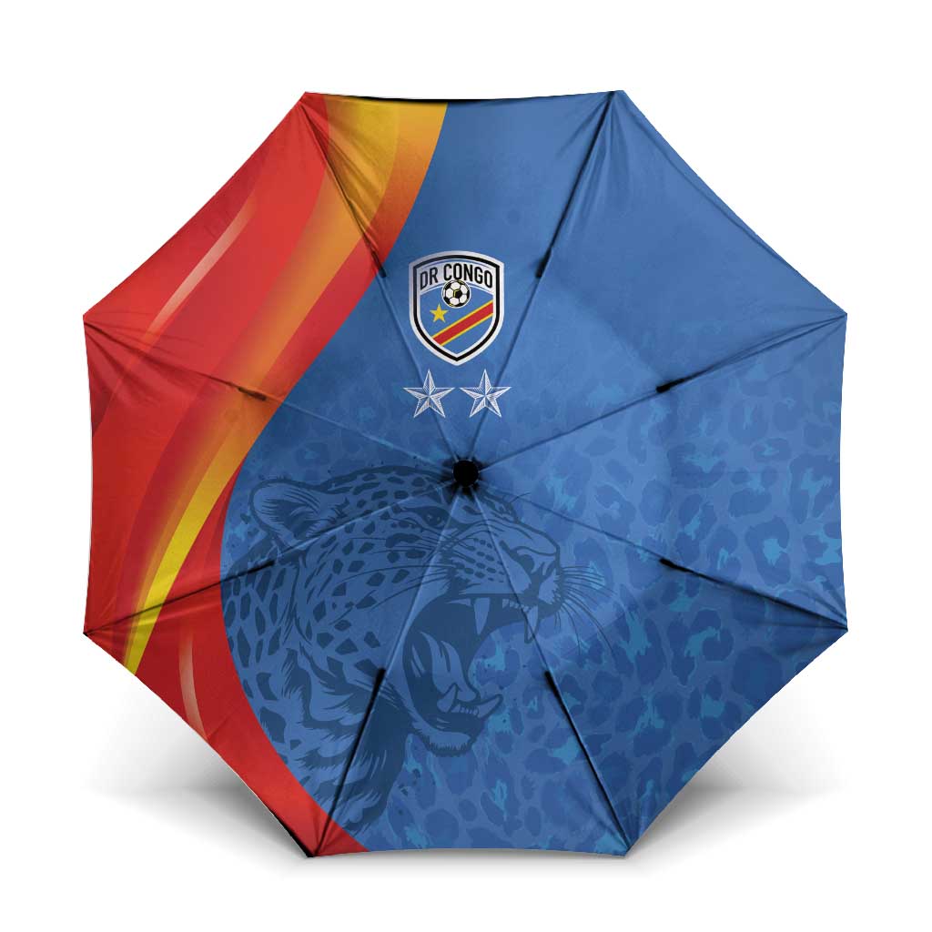 DR Congo Football 2026 Les Leopards Umbrella Glory Upon Glory - Wonder Print Shop