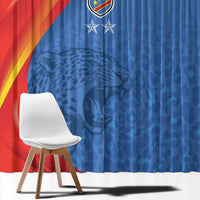 DR Congo Football 2026 Les Leopards Window Curtain Glory Upon Glory - Wonder Print Shop