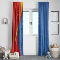 DR Congo Football 2026 Les Leopards Window Curtain Glory Upon Glory - Wonder Print Shop