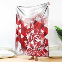 England Rugby Custom Blanket Crystalised Red Rose