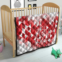 England Rugby Custom Quilt Crystalised Red Rose - Wonder Print Shop