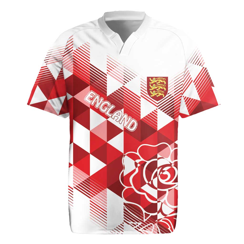 England Rugby Custom Rugby Jersey Crystalised Red Rose - Wonder Print Shop