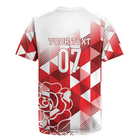 England Rugby Custom Rugby Jersey Crystalised Red Rose - Wonder Print Shop