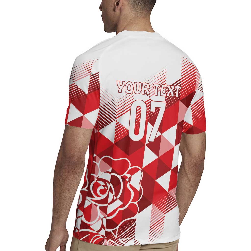 England Rugby Custom Rugby Jersey Crystalised Red Rose - Wonder Print Shop
