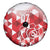 England Rugby Custom Spare Tire Cover Crystalised Red Rose - Wonder Print Shop
