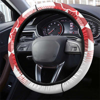 England Rugby Steering Wheel Cover Crystalised Red Rose - Wonder Print Shop