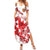 England Rugby Custom Summer Maxi Dress Crystalised Red Rose - Wonder Print Shop