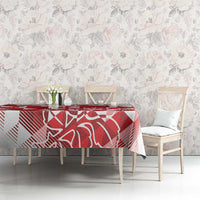 England Rugby Custom Tablecloth Crystalised Red Rose - Wonder Print Shop