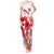 England Rugby Custom Tank Maxi Dress Crystalised Red Rose - Wonder Print Shop