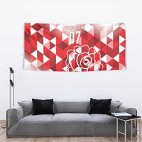 England Rugby Custom Tapestry Crystalised Red Rose - Wonder Print Shop