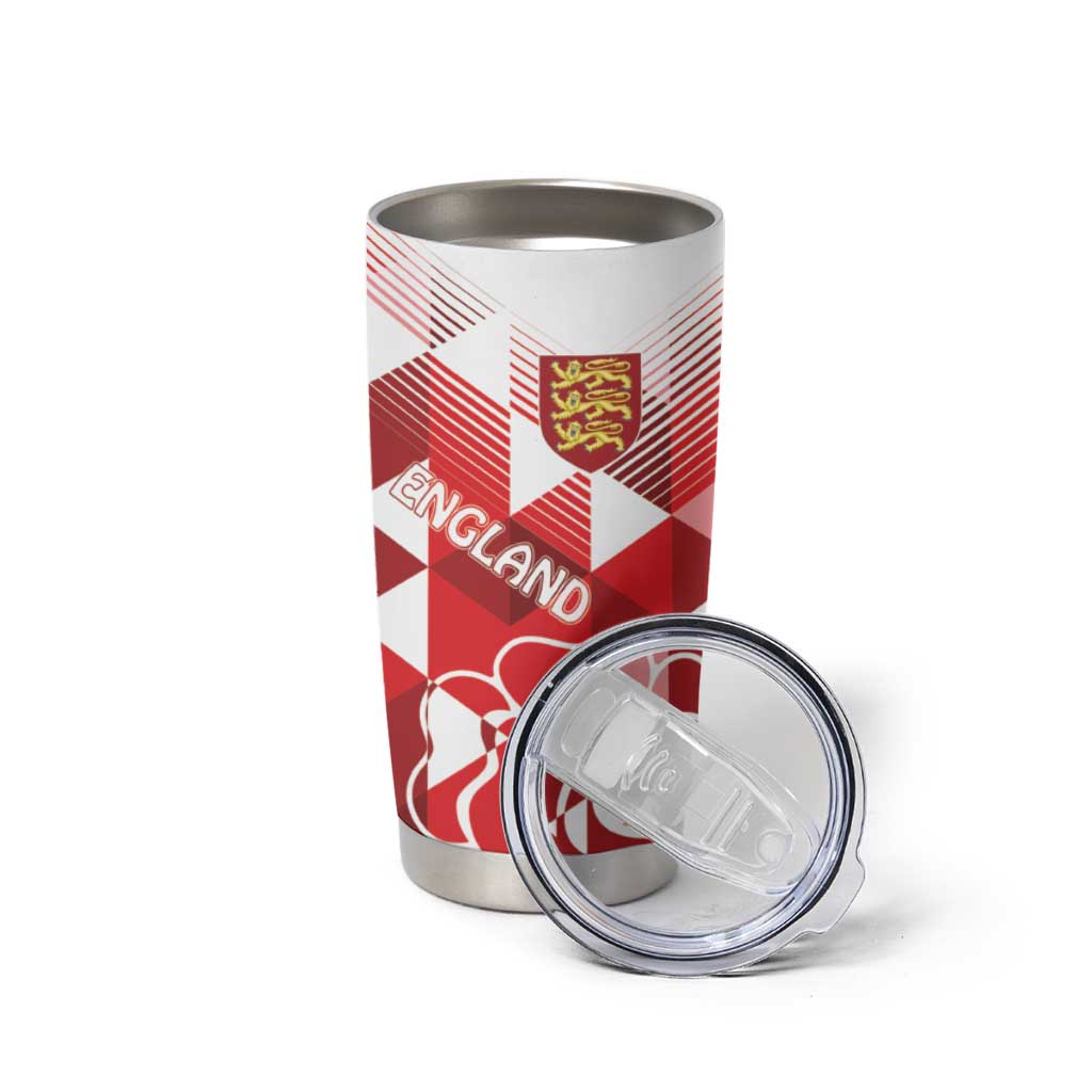 England Rugby Custom Tumbler Cup Crystalised Red Rose - Wonder Print Shop