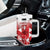 England Rugby Custom Tumbler With Handle Crystalised Red Rose - Wonder Print Shop