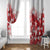 England Rugby Custom Window Curtain Crystalised Red Rose - Wonder Print Shop