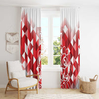England Rugby Custom Window Curtain Crystalised Red Rose - Wonder Print Shop
