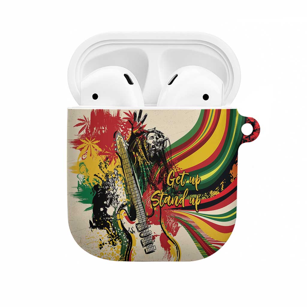 Reggae Soul B.Marley Grungy AirPods Case Get Up Stand Up - Wonder Print Shop