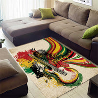 Reggae Soul B.Marley Grungy Area Rug Get Up Stand Up - Wonder Print Shop