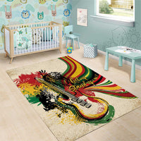 Reggae Soul B.Marley Grungy Area Rug Get Up Stand Up - Wonder Print Shop