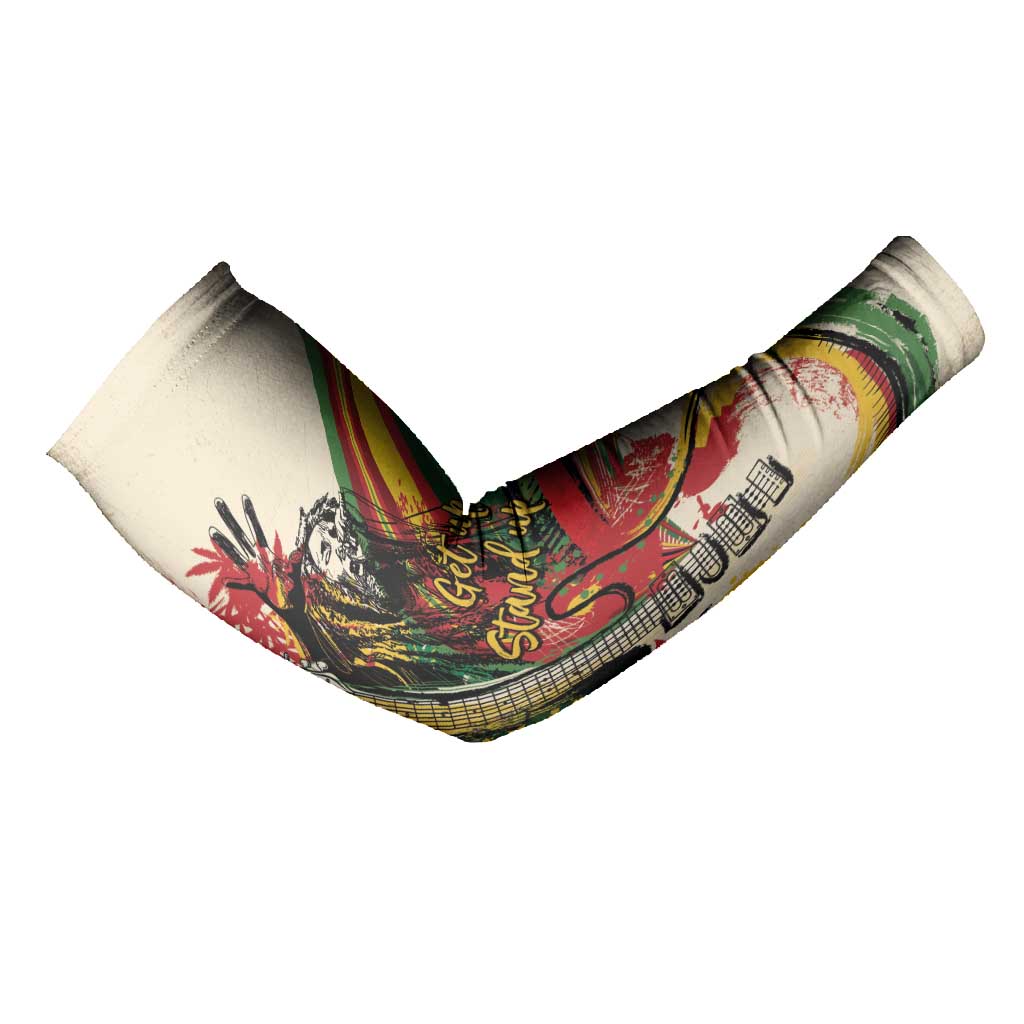 Reggae Soul B.Marley Grungy Arm Sleeves Get Up Stand Up - Wonder Print Shop