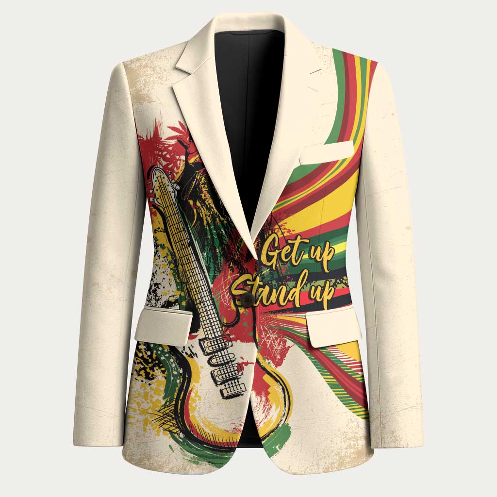 Reggae Soul B.Marley Grungy Blazer Get Up Stand Up - Wonder Print Shop