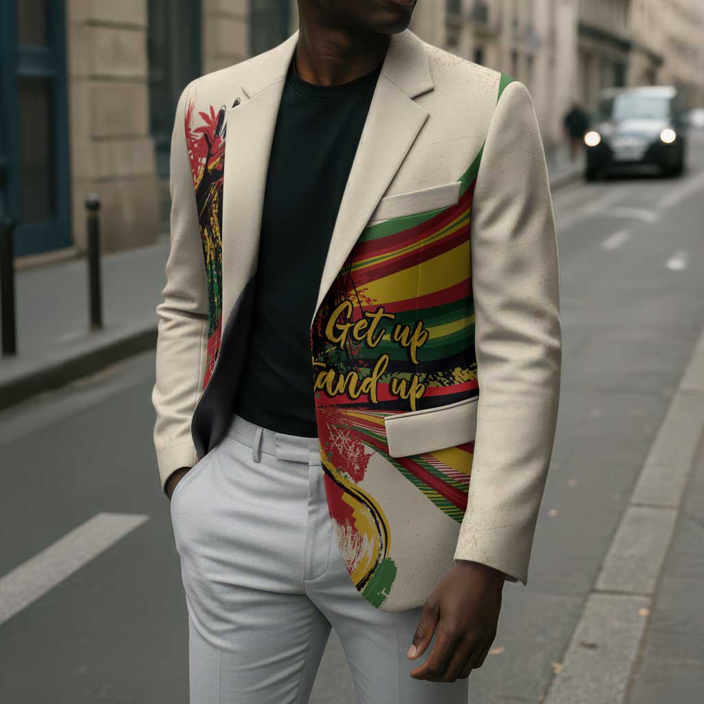 Reggae Soul B.Marley Grungy Blazer Get Up Stand Up - Wonder Print Shop