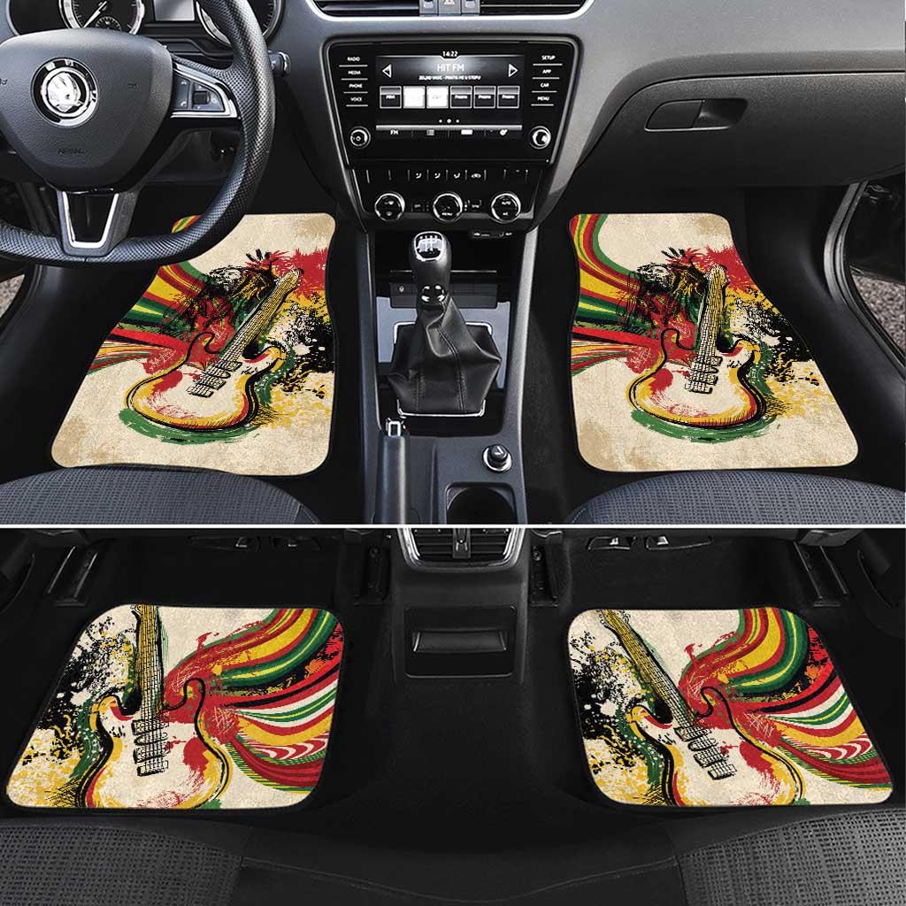 Reggae Soul B.Marley Grungy Car Mats Get Up Stand Up - Wonder Print Shop