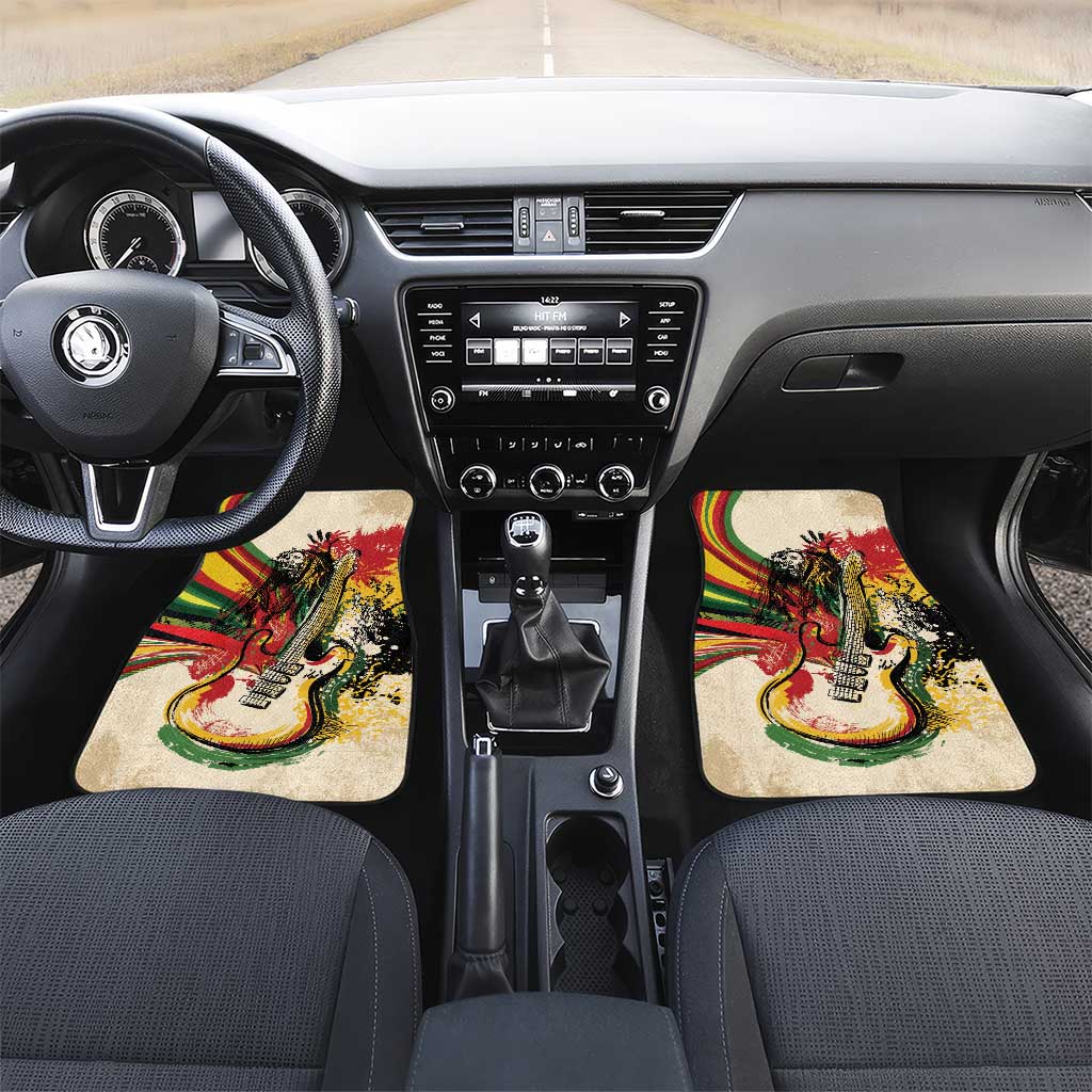 Reggae Soul B.Marley Grungy Car Mats Get Up Stand Up - Wonder Print Shop