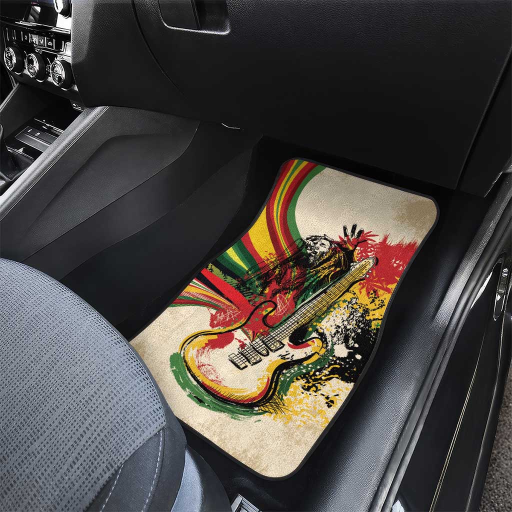 Reggae Soul B.Marley Grungy Car Mats Get Up Stand Up - Wonder Print Shop