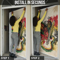 Reggae Soul B.Marley Grungy Door Cover Get Up Stand Up - Wonder Print Shop