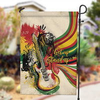 Reggae Soul B.Marley Grungy Garden Flag Get Up Stand Up - Wonder Print Shop